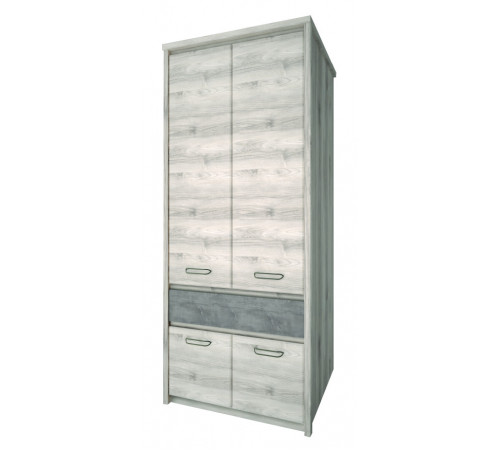 Двухстворчатый шкаф для одежды Джаз 4DG1S оникс Двухстворчатый шкаф для одежды Джаз 4DG1S оникс