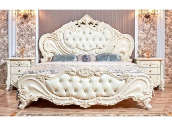 Кровать Элиза Люкс (крем) 1600х2000