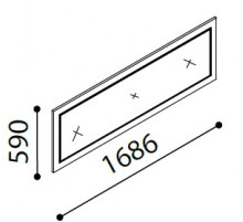 Зеркало для большого комода Легенда (Legenda) LEGN-11 венге Зеркало для большого комода Легенда (Legenda) LEGN-11 венге