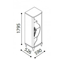 Шкаф витрина Легенда венге LEGN-12 венге Шкаф витрина Легенда венге LEGN-12 венге
