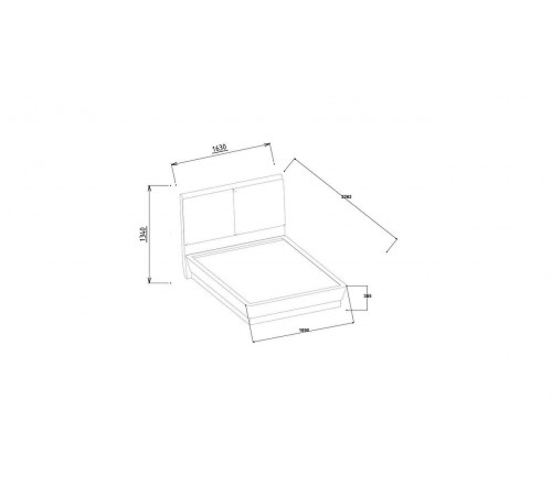 Кровать двуспальная Миранте (Mirante) MINT-26 Кровать двуспальная Миранте (Mirante) MINT-26