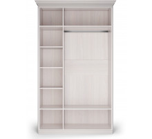 Шкаф 3-х дверный Неаполь Ясень анкор светлый (патина "серебро") Шкаф 3-х дверный Неаполь Ясень анкор светлый (патина "серебро")