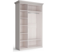 Шкаф 3-х дверный Неаполь Ясень анкор светлый (патина "серебро") Шкаф 3-х дверный Неаполь Ясень анкор светлый (патина "серебро")