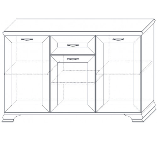 Комод Сиена (Бодега Белый) Комод Сиена (Бодега Белый)