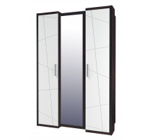 Трехдверный шкаф гардероб для одежды с зеркалом Барселона МН-115-03-220 Трехдверный шкаф гардероб для одежды с зеркалом Барселона МН-115-03-220