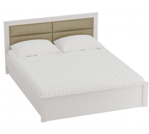 Двуспальная кровать Элана, цвет Бодега белая Двуспальная кровать Элана, цвет Бодега белая