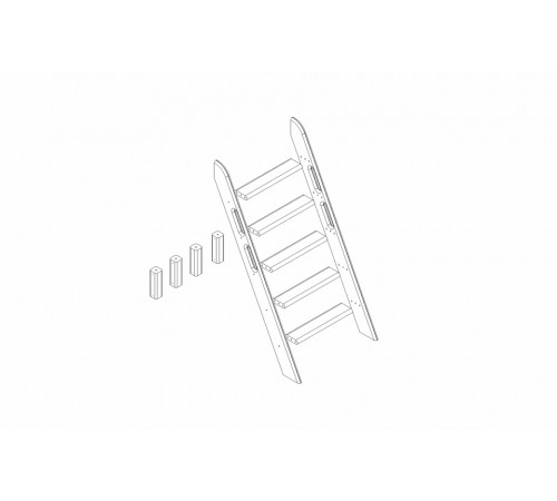 Пакет №11 Наклонная лестница и опоры для кровати Соня Пакет №11 Наклонная лестница и опоры для кровати Соня