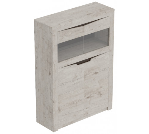 Шкаф-витрина Соренто двухдверный дуб бонифаций Шкаф-витрина Соренто двухдверный дуб бонифаций