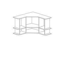 Угловая полка Ралли 859