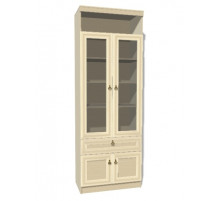 Шкаф витрина комбинированный для гостиной Инна 611 светлый Шкаф витрина комбинированный для гостиной Инна 611 светлый